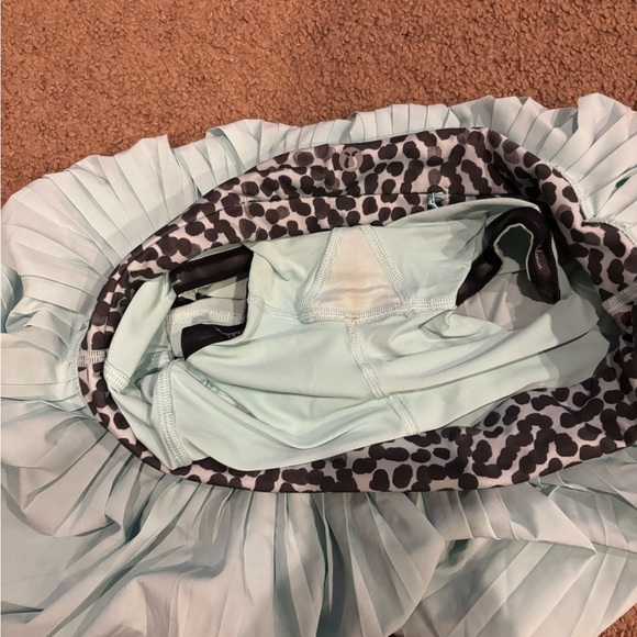 Mint Green Pleated Women's Skirt - Picture 9 of 9